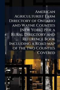 American Agriculturist Farm Directory of Ontario and Wayne Counties ...