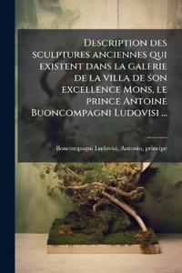 Bokomslag för "Description des sculptures anciennes qui existent dans la galerie de la villa de son excellence Mons, le prince Antoine Buoncompagni Ludovisi ..."