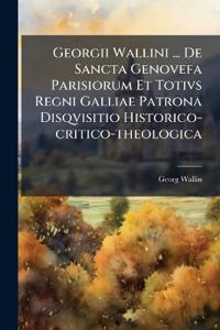 Kirjan kansi "Georgii Wallini ... De Sancta Genovefa Parisiorum Et Totivs Regni Galliae Patrona Disqvisitio Historico-critico-theologica"