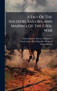 Kirjan kansi "A List Of The Soldiers, Sailors, And Marines Of The Civil War"