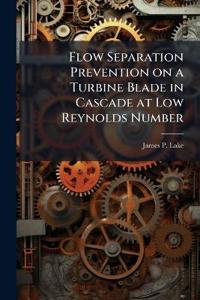 Kirjan kansi "Flow Separation Prevention on a Turbine Blade in Cascade at Low Reynolds Number"