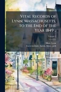 Kirjan kansi "Vital Records of Lynn, Massachusetts, to the End of the Year 1849 .."