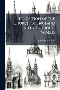 Kirjan kansi "The Position of the Church of England in the Catholic World"