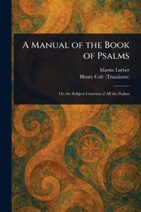 Kirjan kansi "A Manual of the Book of Psalms"