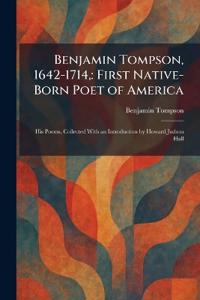 Bokomslag för "Benjamin Tompson, 1642-1714,"