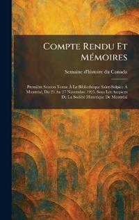 Compte Rendu Et MÃ(c)moires