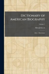 Dictionary of American Biography