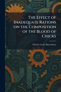 The Effect of Inadequate Rations on the Composition of the Blood of Chicks