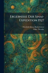 Bokomslag för "Ergebnisse Der Sinai-Expedition 1927"