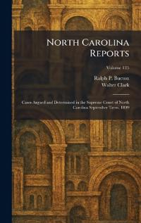 Bokomslag för "North Carolina Reports"