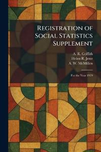 Registration of Social Statistics Supplement