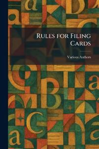 Rules for Filing Cards