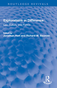 Kirjan kansi "Explorations in Difference"
