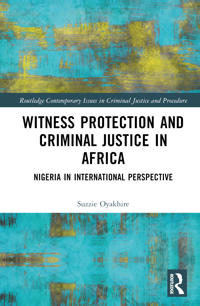 Bokomslag för "Witness Protection and Criminal Justice in Africa"