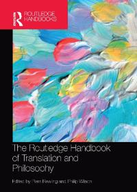 Bokomslag for "The Routledge Handbook of Translation and Philosophy"
