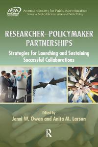 Kirjan kansi "Researcher-Policymaker Partnerships"