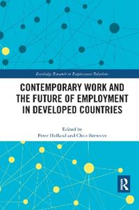 Kirjan kansi "Contemporary Work and the Future of Employment in Developed Countries"