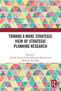 Kirjan kansi "Toward a More Strategic View of Strategic Planning Research"