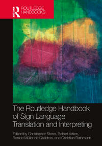 Kirjan kansi "The Routledge Handbook of Sign Language Translation and Interpreting"
