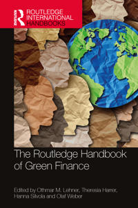 Kirjan kansi "The Routledge Handbook of Green Finance"