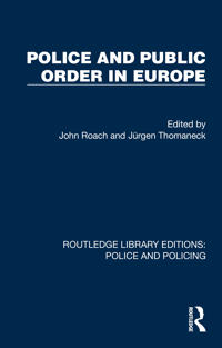 Kirjan kansi "Police and Public Order in Europe"