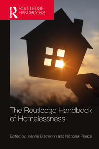 Kirjan kansi "The Routledge Handbook of Homelessness"