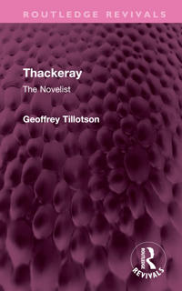 Kirjan kansi "Thackeray"