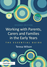 Kirjan kansi "Working with Parents, Carers and Families in the Early Years"