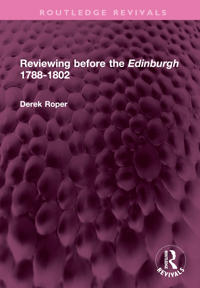 Bokomslag for "Reviewing before the Edinburgh 1788-1802"