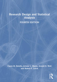 Research Design and Statistical Analysis