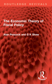 Kirjan kansi "The Economic Theory of Fiscal Policy"