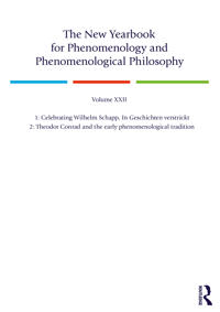 Kirjan kansi "The New Yearbook for Phenomenology and Phenomenological Philosophy"