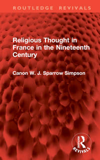 Kirjan kansi "Religious Thought in France in the Nineteenth Century"