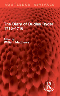Bokomslag för "The Diary of Dudley Ryder 1715–1716"