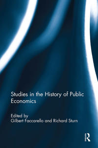 Bokomslag för "Studies in the History of Public Economics"