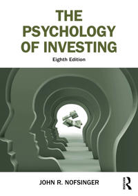 Kirjan kansi "The Psychology of Investing"