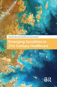 Kirjan kansi "Emerging Socialities in 21st Century Healthcare"