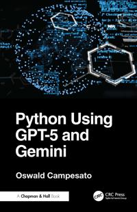 Kirjan kansi "Python Using GPT-5 and Gemini"