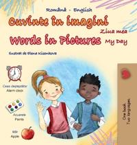 Bokomslag för "Words in Pictures - My Day (Romanian English Bilingual Children's Book)"