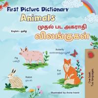 Bokomslag för "First Picture Dictionary - Animals (English Tamil Bilingual Children's Book)"