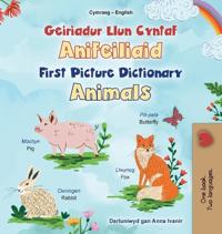 First Picture Dictionary - Animals (Welsh English Bilingual Children's Book)