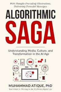 Kirjan kansi "Algorithmic Saga"