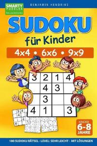 Sudoku für Kinder 4x4 - 6x6 - 9x9 180 Sudoku Rätsel Level