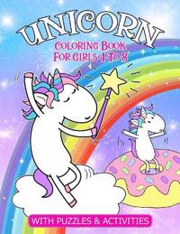 Unicorn Coloring Book For Girls 4 To 8