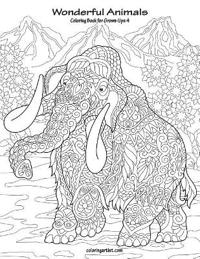 Wonderful Animals Coloring Book for Grown-Ups 4