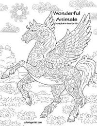 Wonderful Animals Coloring Book for Grown-Ups 3 & 4