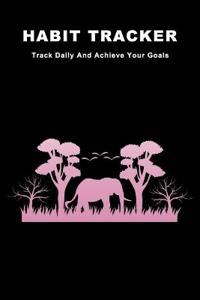 Bokomslag for "Habit Tracker: Track Daily And Achieve Your Goals"