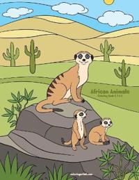 African Animals Coloring Book 4, 5 & 6