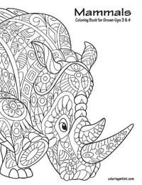 Mammals Coloring Book for Grown-Ups 3 & 4