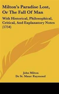 Milton's Paradise Lost, or the Fall of Man